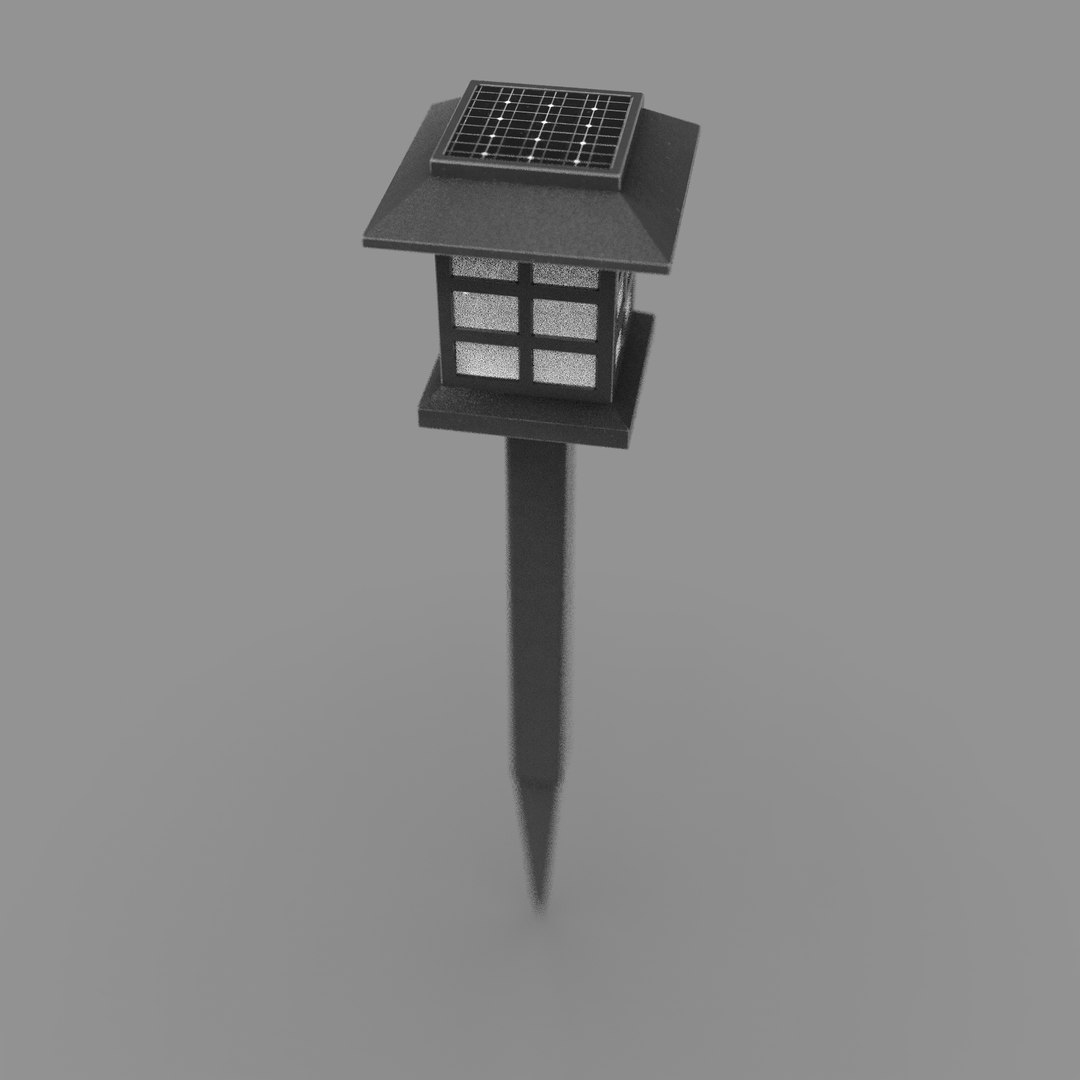 3D Model Outdoor Solar Light - TurboSquid 2029136