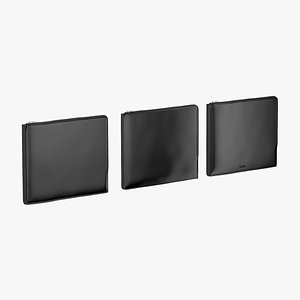 3 Laptop Cases Set Black