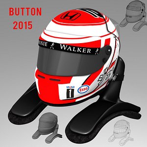 3d 3ds jenson button helmet 2015