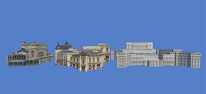 Romania Landmark Building Pack 3D model