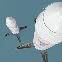 Nebula 1 Rocket From Deep Blue Aerospace Standing Pose