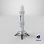 Nebula 1 Rocket From Deep Blue Aerospace Standing Pose