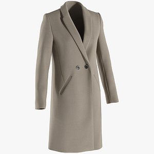 Women's Coat 2 3D model