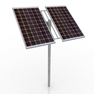 3d solar panel model