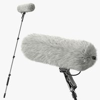 RODE PYLE Professional Boom Microphone with Furry Windshield Fur