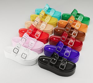 3D Sandals V by Very Wide Fit Collection