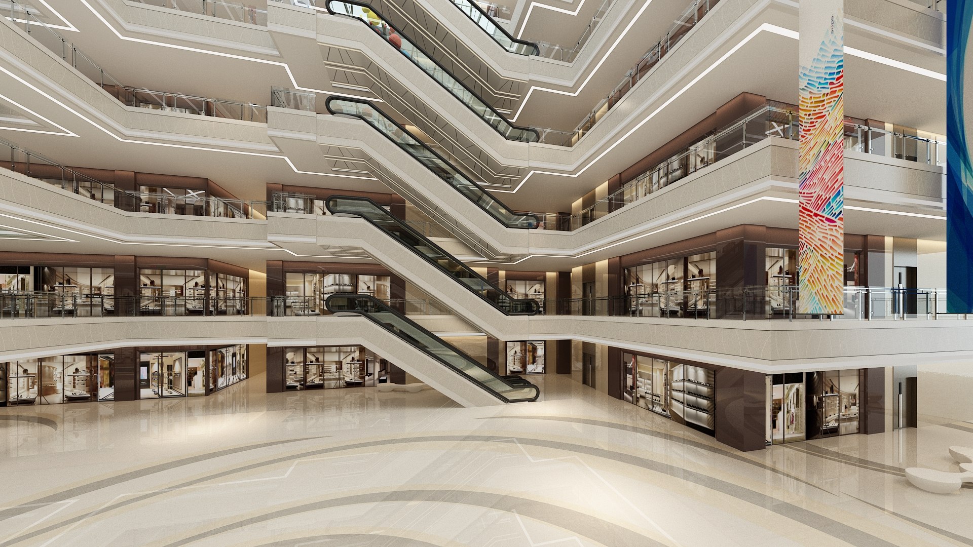 Shopping Mall 25 3D Model - TurboSquid 2144972