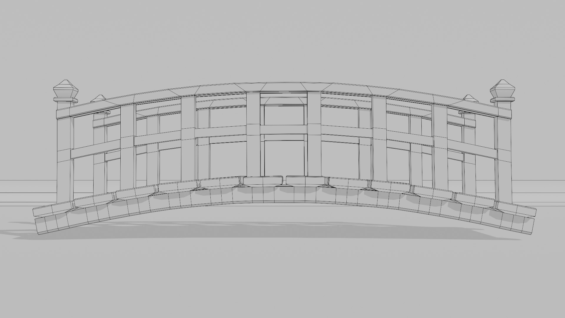 Japanese bridge model TurboSquid 2159043