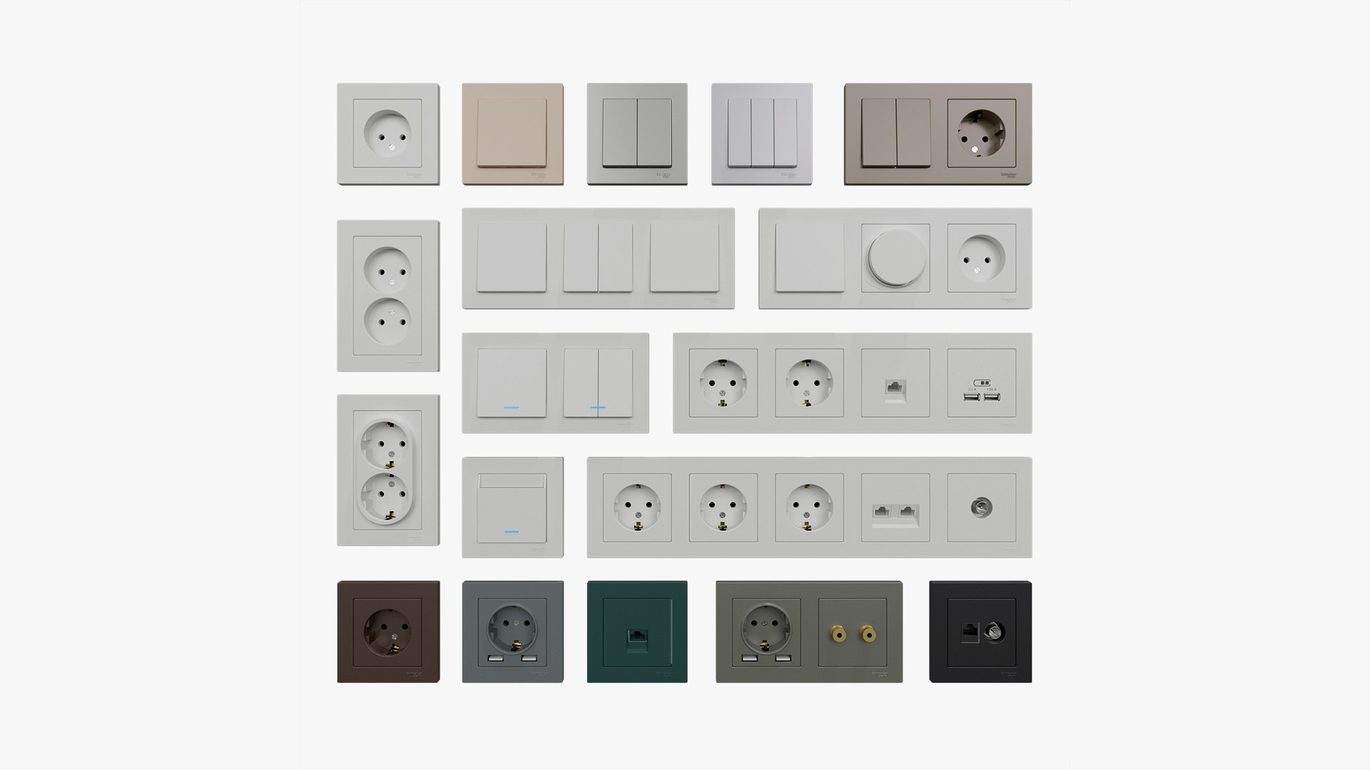 Schneider Electric Atlas Design Electric Furniture 3D Model ...