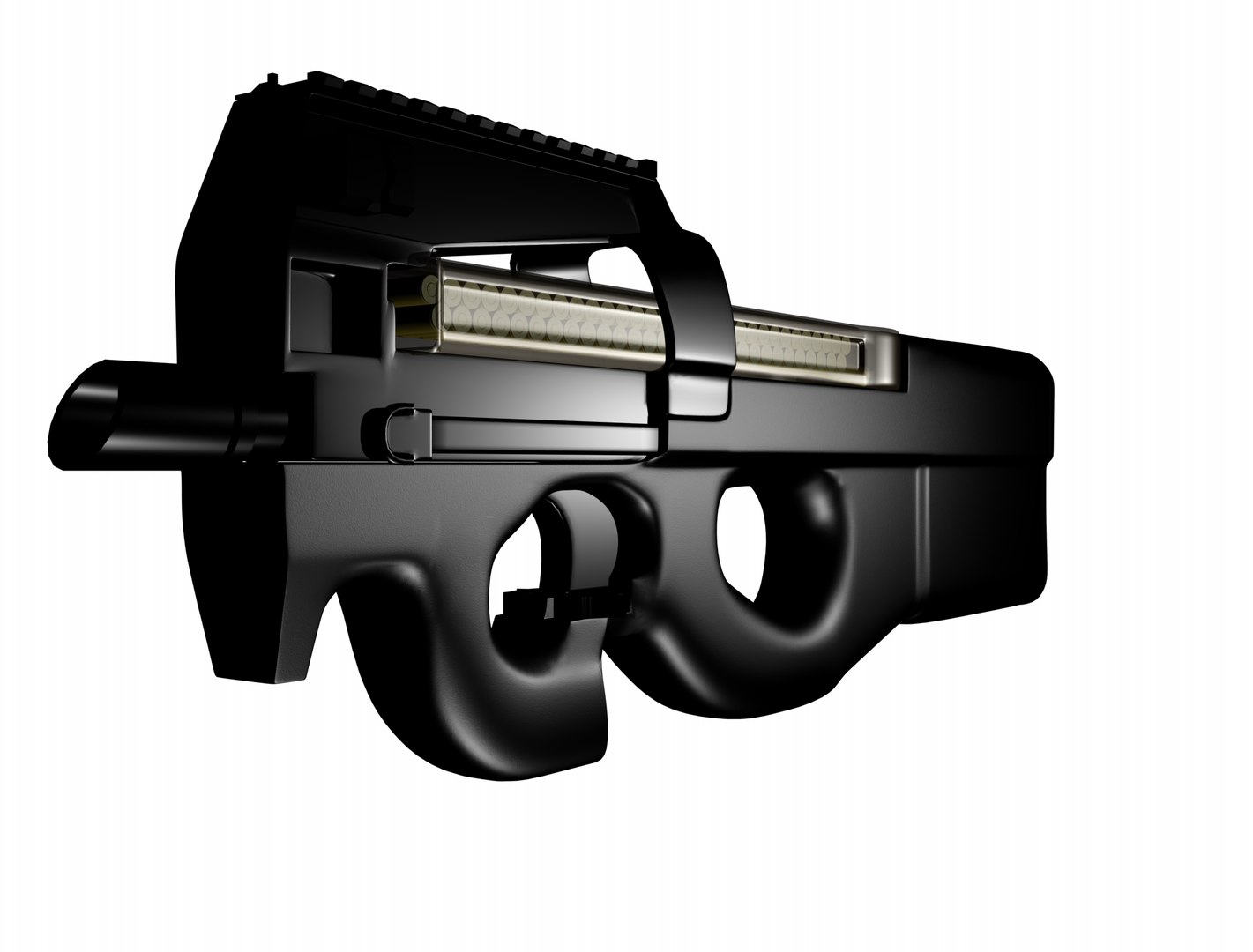 Fn P90 3d Max