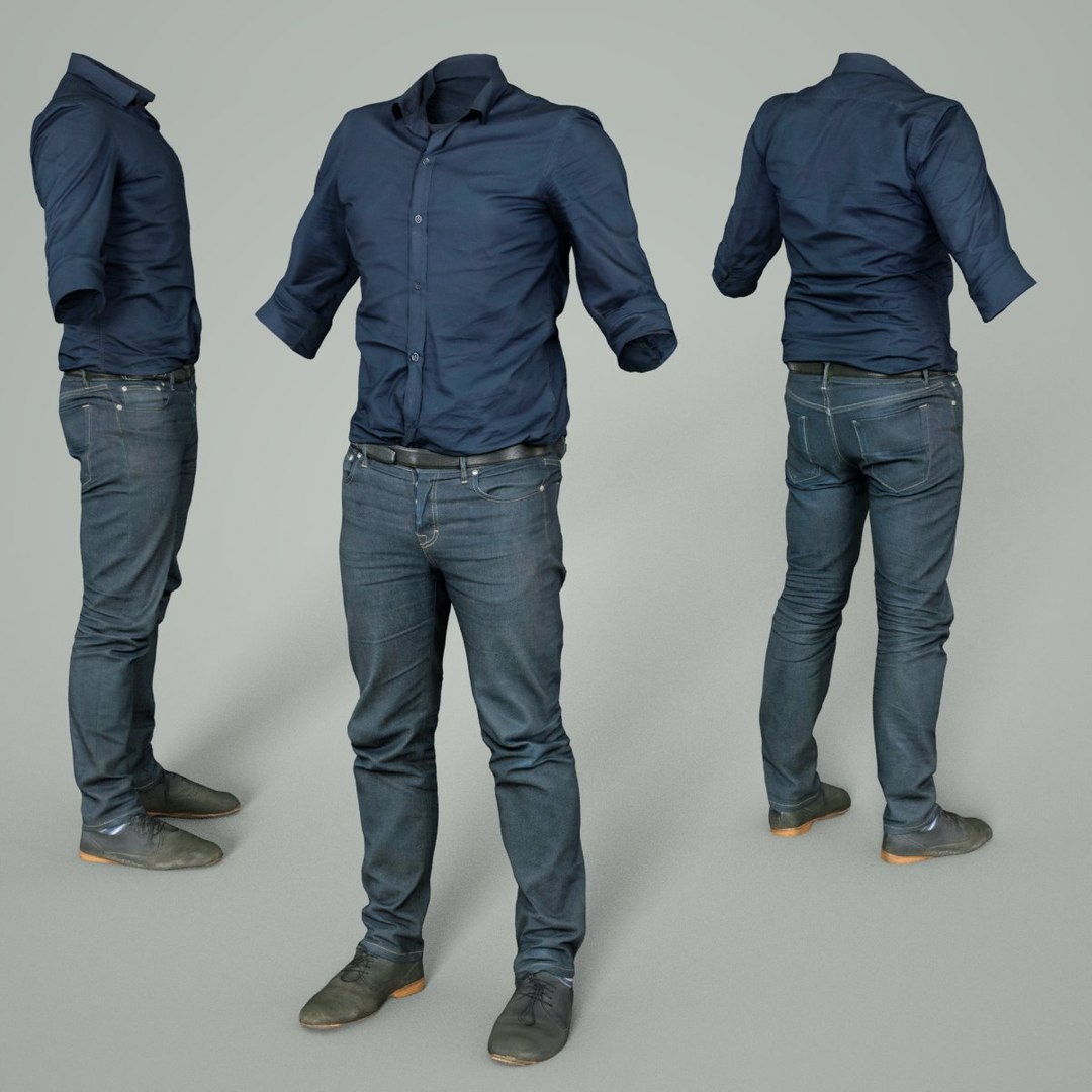 3D male clothing outfit - TurboSquid 1329807