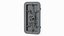 Rectangular Steel Hatch with Wheel Handle Gray