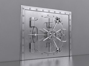 3d bank vault model