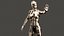 3D Rigged SILVER DROID Female