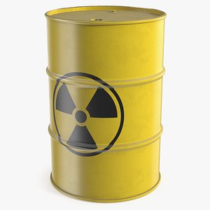3D model Industrial Nuclear Waste Container