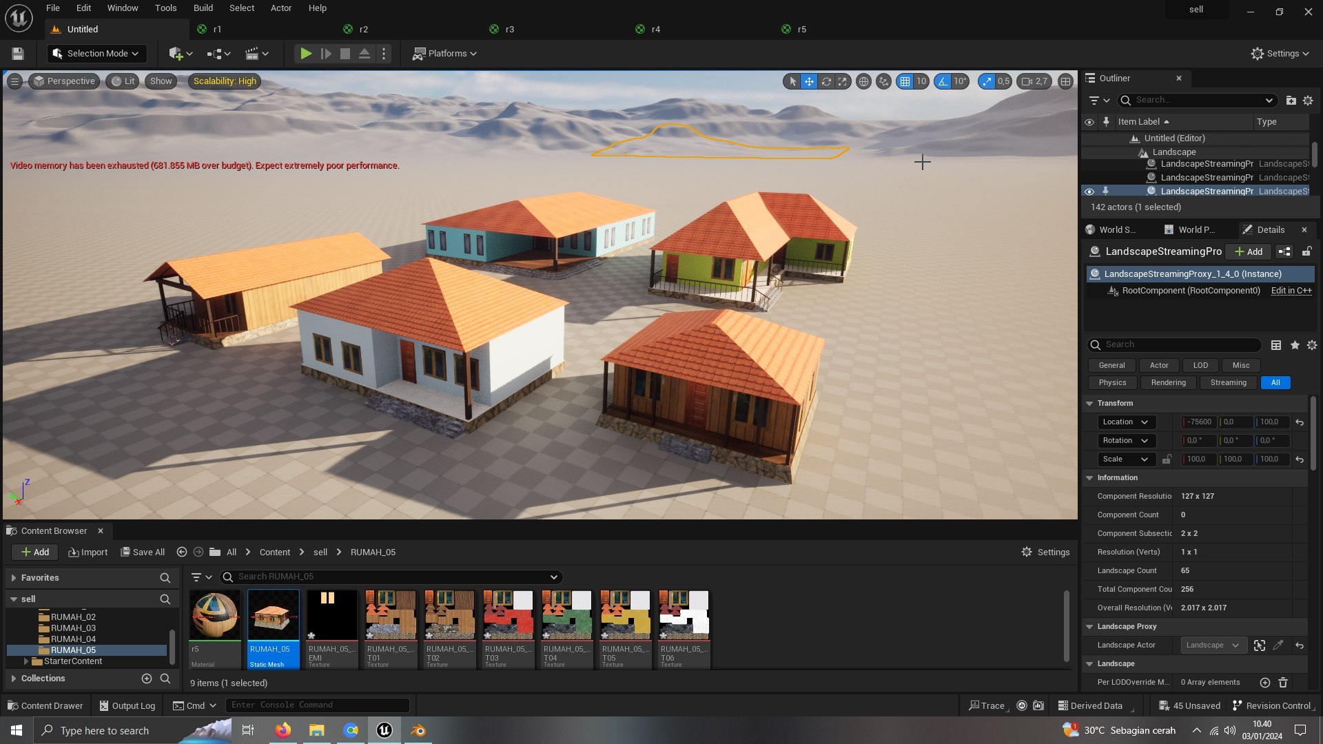 HOUSE PACK LOW POLY ready for unreal engine 3D model - TurboSquid 2171911