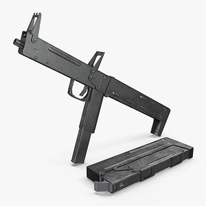 3D model machine pistol pp-90 smg