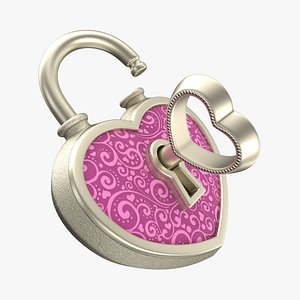 Heart Lock Silver