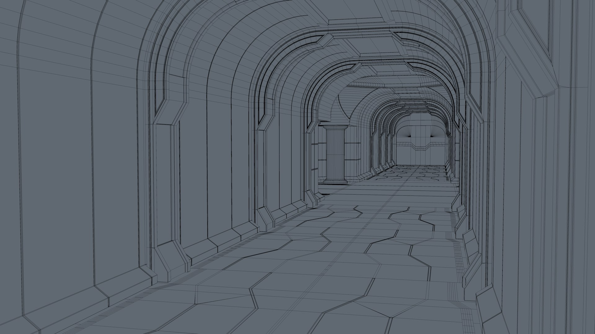 3D Model Sci Fi Corridor - TurboSquid 2375373