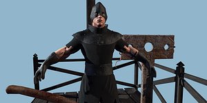 3D model asset scene scaffold