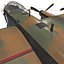 british heavy bomber avro lancaster 3d max