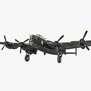 british heavy bomber avro lancaster 3d max