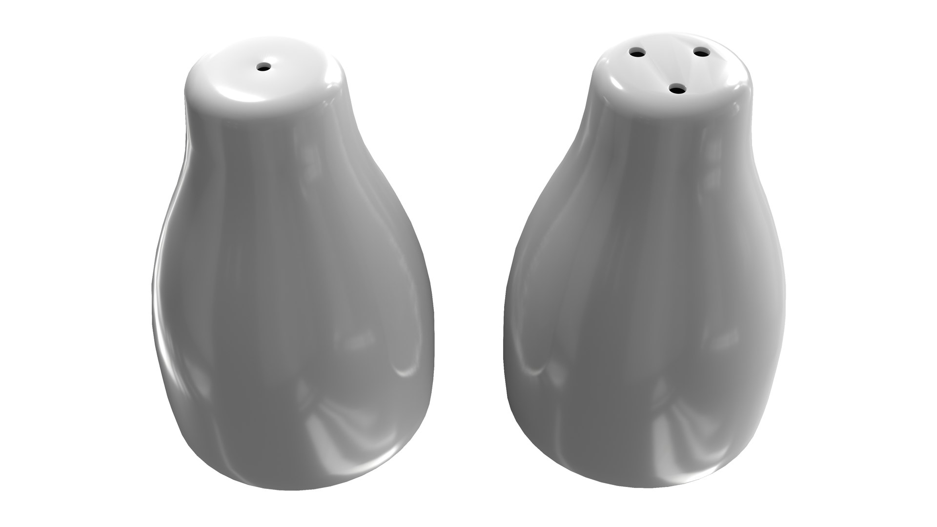Salt Pepper Pots Model 3D TurboSquid 2094006