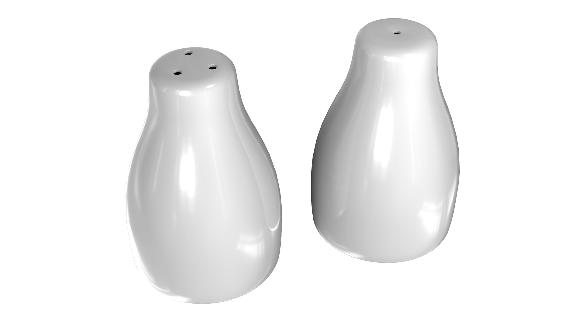 Salt Pepper Pots Model 3D TurboSquid 2094006