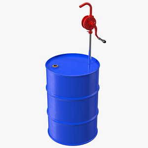 rotary pump oil barrel 3D