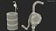 Роторный насос с бочкой для масла