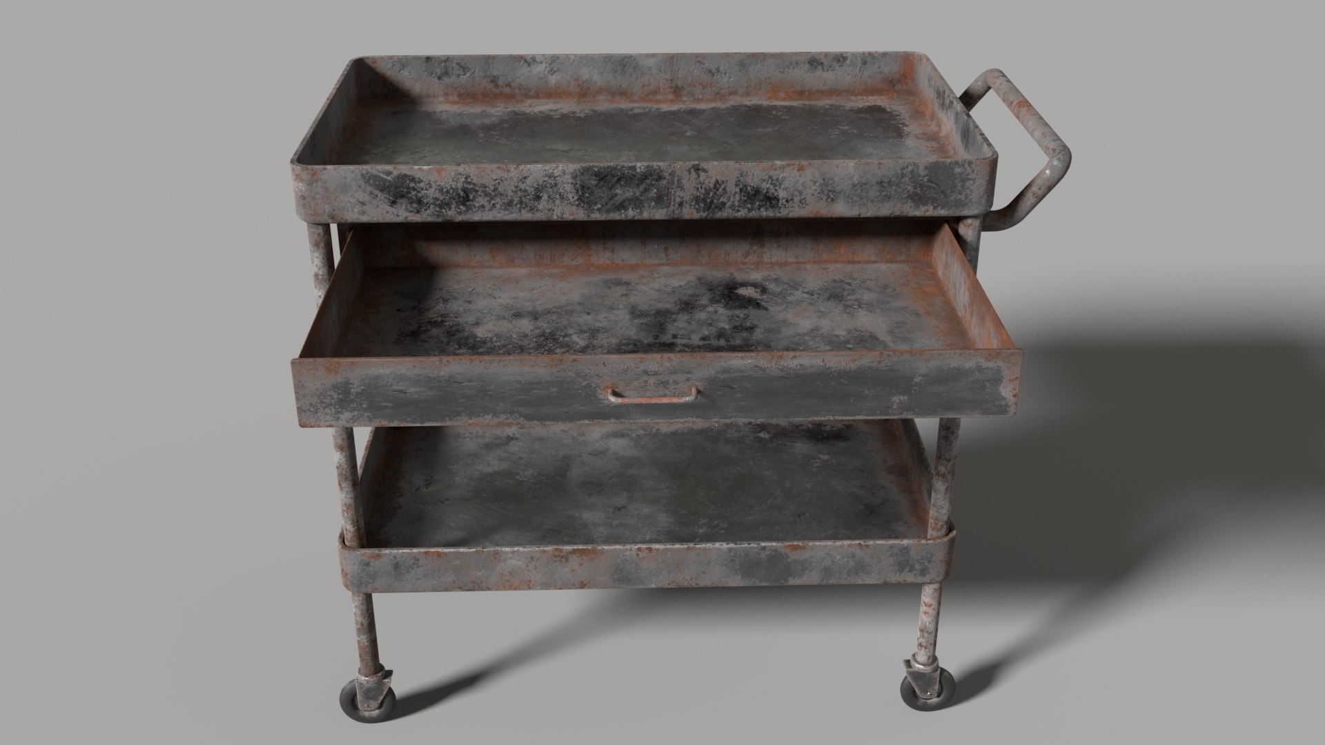 3D Old Hospital Rusty Metal Model - TurboSquid 1219947