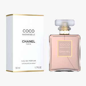 3D Chanel Coco Mademoiselle Perfume With Box