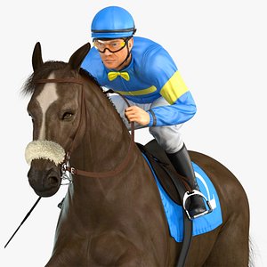 Racehorse and Jockey HQ 001 Standard License