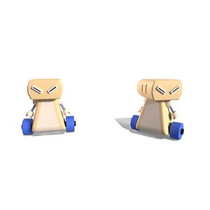 Cartoon Sci-Fi Robot 3D