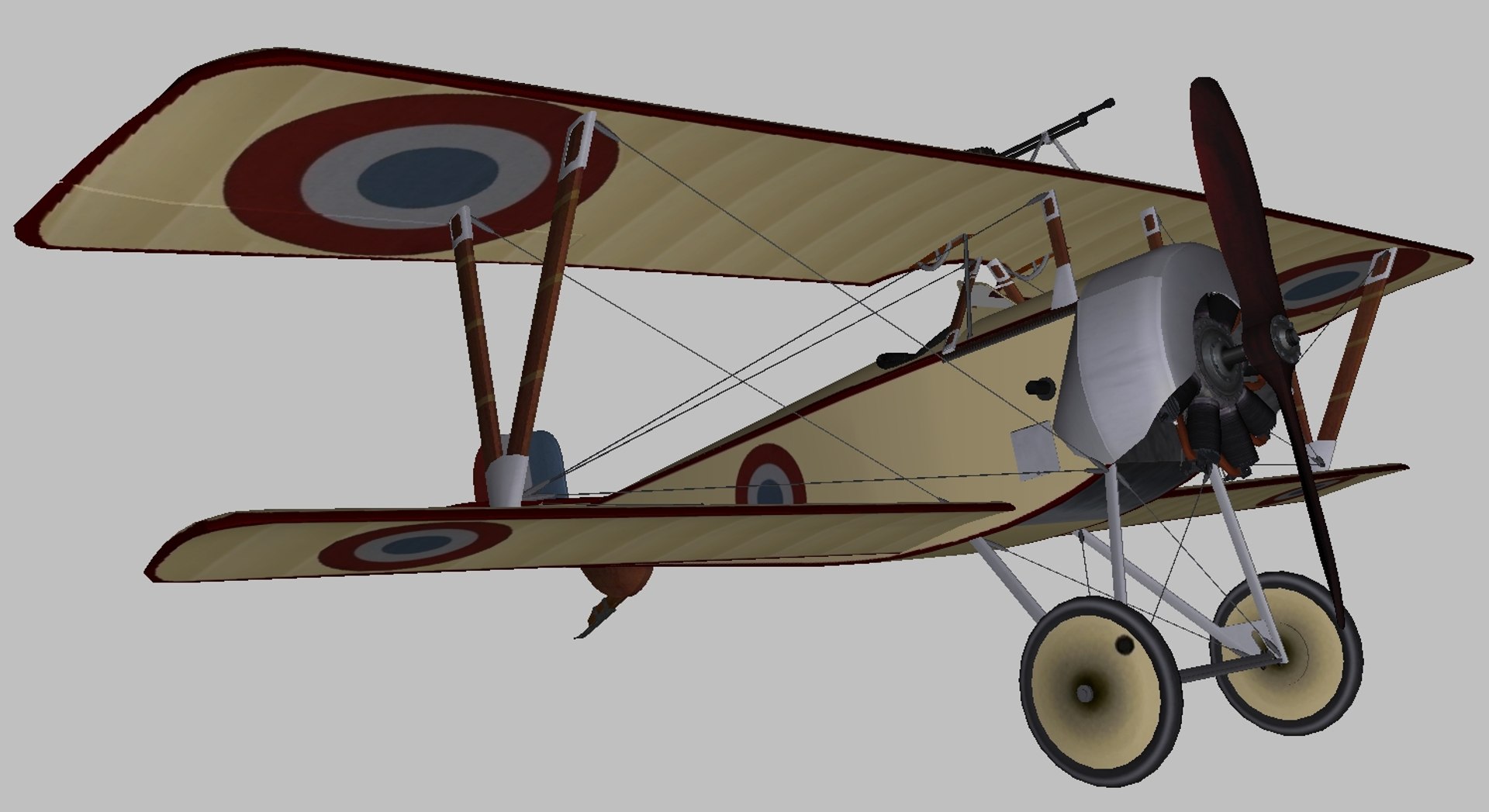 3D Nieuport 11 Model - TurboSquid 1206277