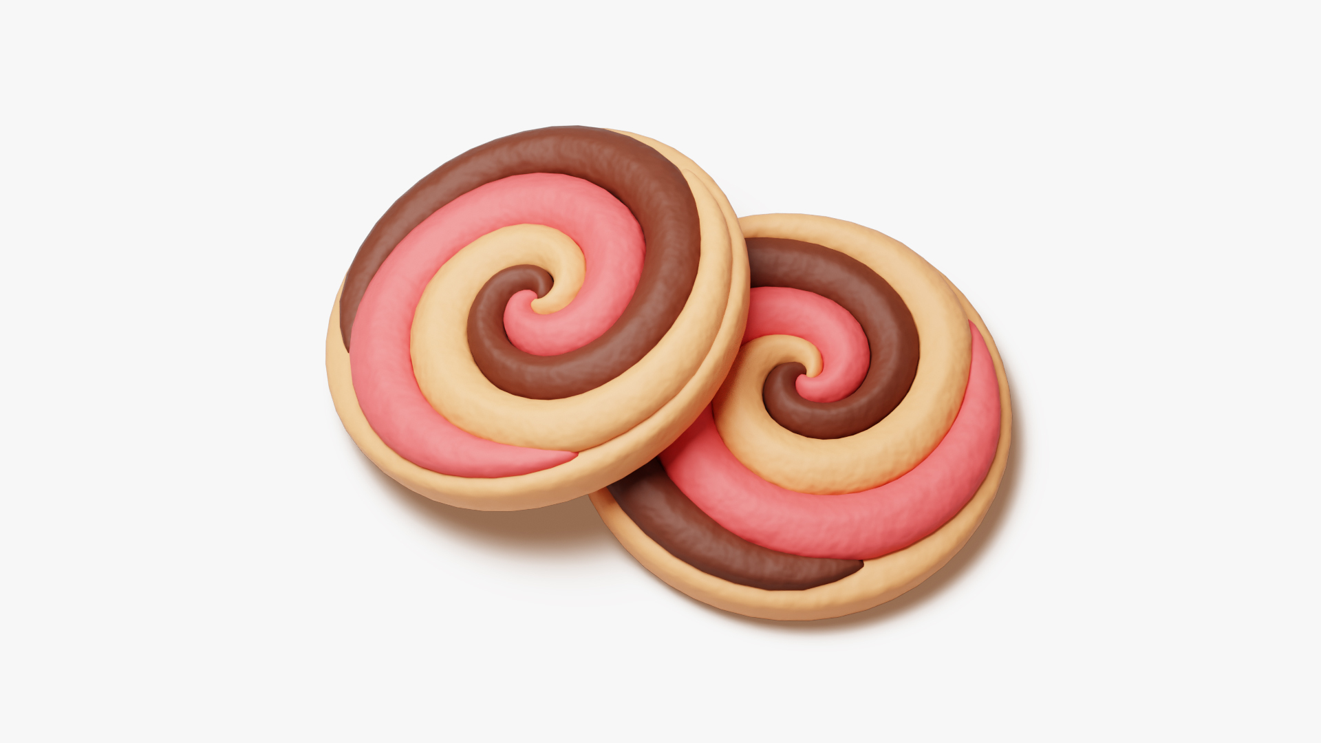 Neapolitan Swirl Cookie model https://p.turbosquid.com/ts-thumb/sU/7TVaEJ/ZK/neapolitanswirl/jpg/1763567999/1920x1080/turn_fit_q99/a5b39148003114d7ad0852370887c4dd94b747e1/neapolitanswirl-1.jpg