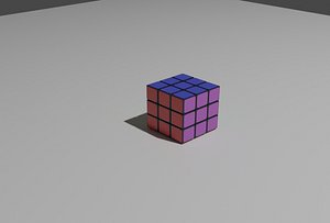 3D Rubik Cube 3D model