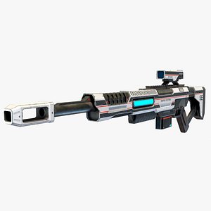 Sci Fi Sniper Rifle 3D