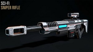 Sci Fi Sniper Rifle 3D