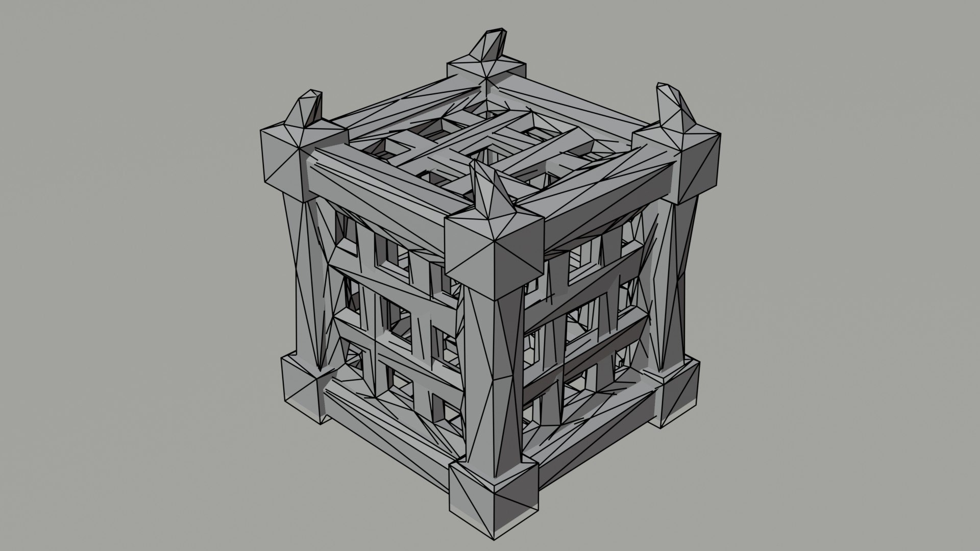 Low-poly Cartoon medieval Polygonal cage kit 3D model https://p.turbosquid.com/ts-thumb/sU/Dx5AFz/lP/6/jpg/1703789973/1920x1080/fit_q87/836abd0437948b327c6269336f8250ef1752b939/6.jpg