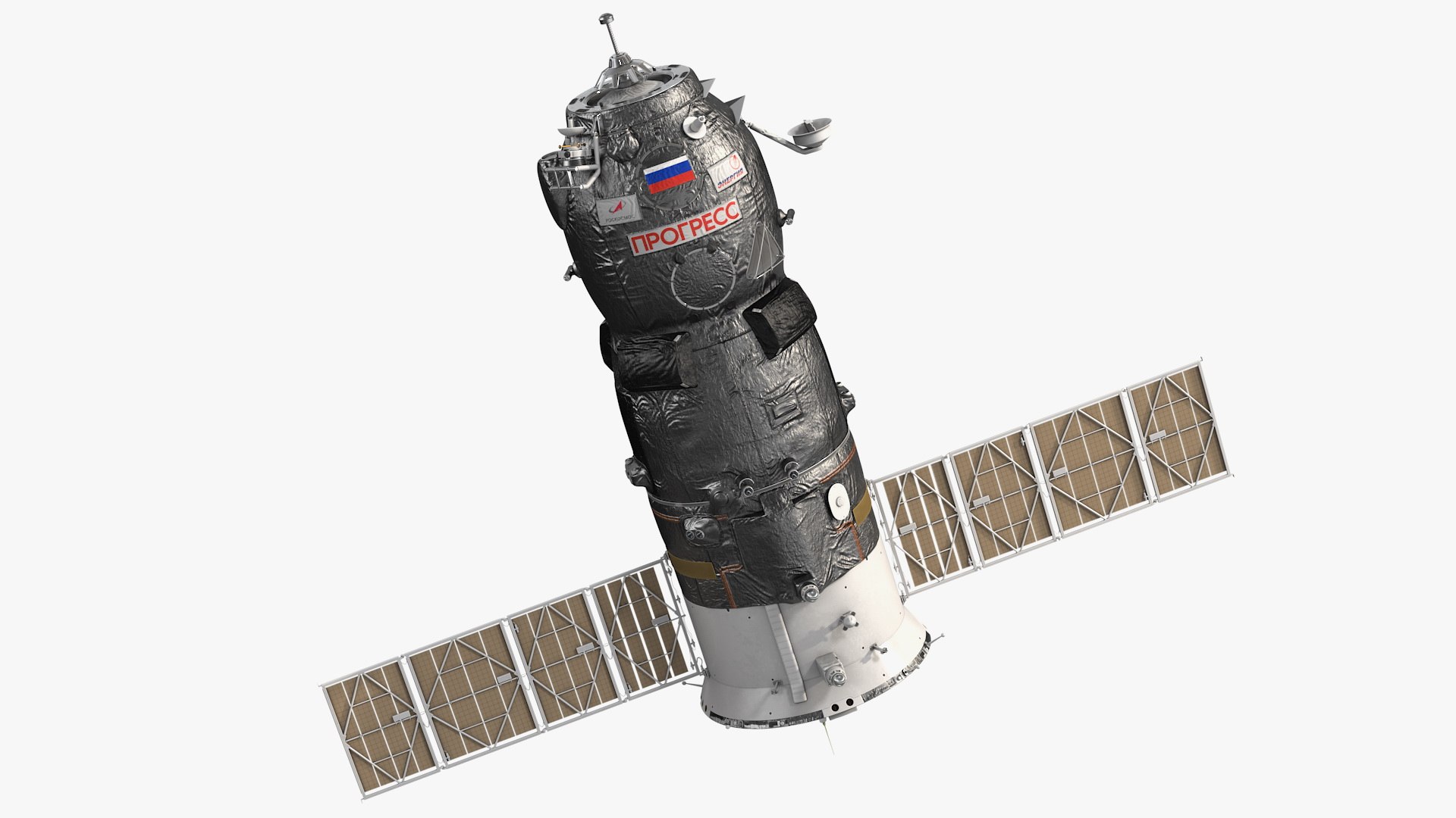 ISS Resupply Spacecraft Progress 3D model preview
