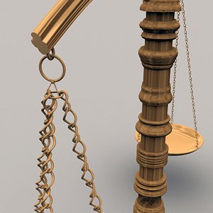 balance scales 3d model