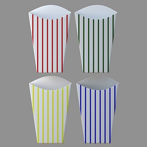 square box popcorn striped collection
