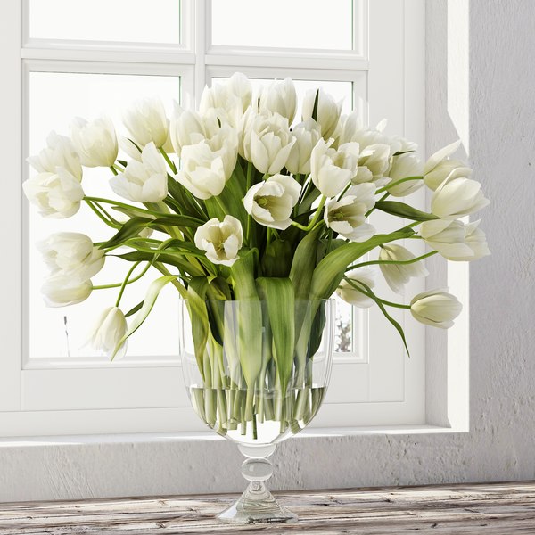 3d model tulip bouquet