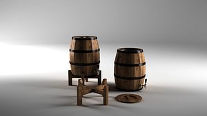 wooden barrel