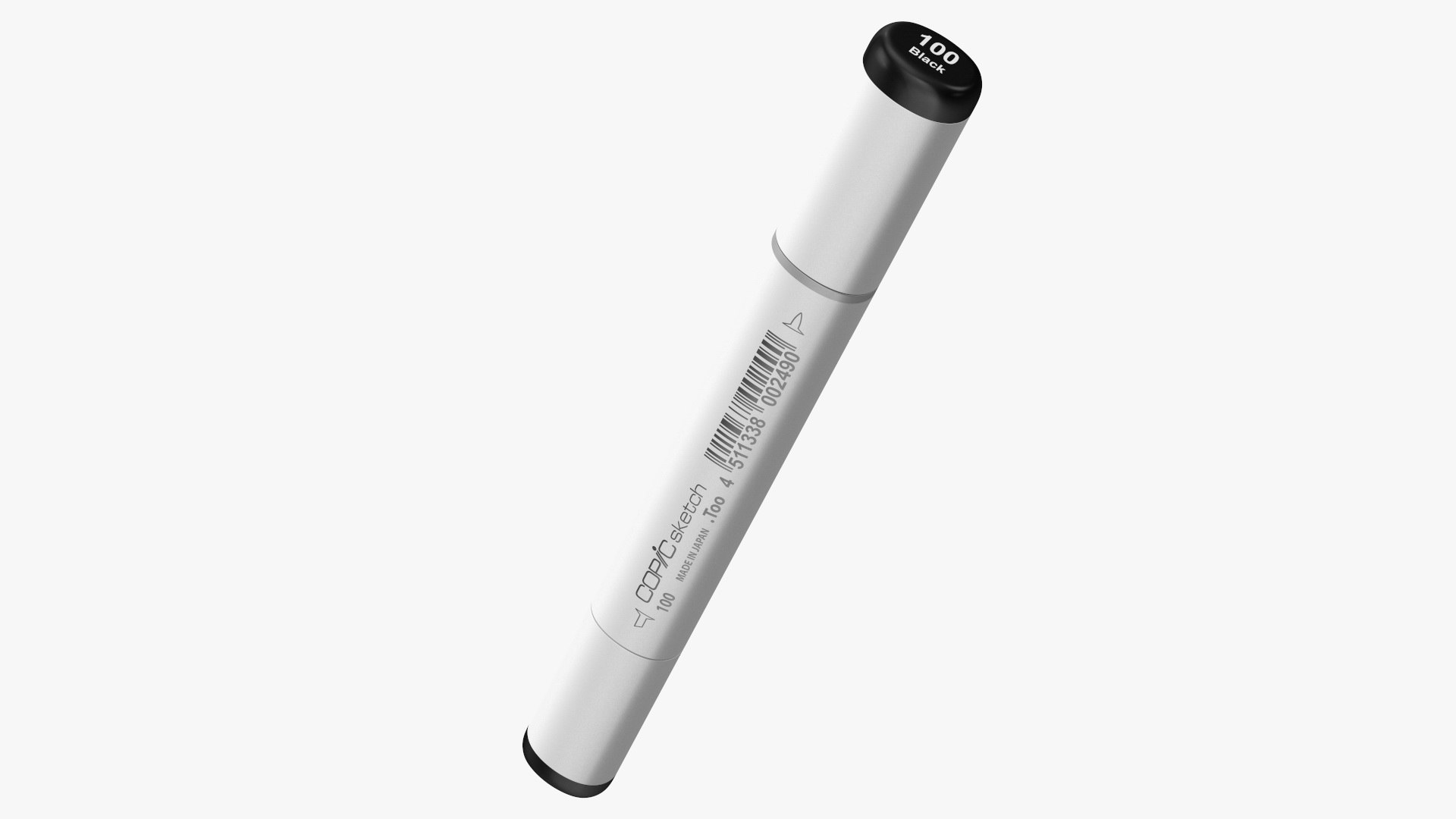 Sketch Marker Black 3D model preview
