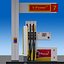 Shell Gas Station Day and Night