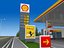 Shell Gas Station Day and Night
