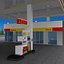Shell Gas Station Day and Night