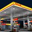 Shell Gas Station Day and Night